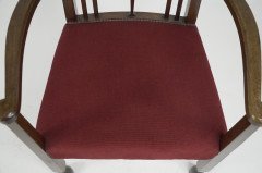 Liberty & Co, Attr An Arts & Crafts Mahogany Armchair Inlaid with a Pewter Heart - Thumbnail 8