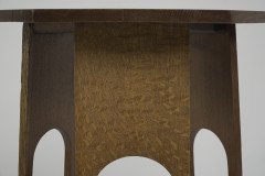 Liberty and Co. a Scarce Pair of Well Designed Arts and Crafts Oak Side Tables with Plank Sides - Thumbnail 15