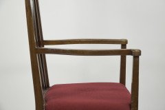Liberty & Co, Attr An Arts & Crafts Mahogany Armchair Inlaid with a Pewter Heart - Thumbnail 12