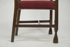 Liberty & Co, Attr An Arts & Crafts Mahogany Armchair Inlaid with a Pewter Heart - Thumbnail 13