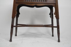 Liberty & Co. an Anglo- Moorish Arts & Crafts Walnut Fold over Card & Games Table - Thumbnail 4