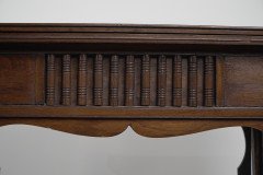 Liberty & Co. an Anglo- Moorish Arts & Crafts Walnut Fold over Card & Games Table - Thumbnail 6