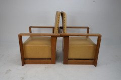 Gordon Russell, W. H. Russell. A pair of Arts and Crafts Oak Reclining Armchairs. - Thumbnail 2