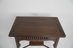 Liberty & Co. an Anglo- Moorish Arts & Crafts Walnut Fold over Card & Games Table - Thumbnail 7