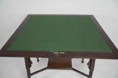 Liberty & Co. an Anglo- Moorish Arts & Crafts Walnut Fold over Card & Games Table - Thumbnail 9