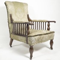 George Jack for Morris and Co. a Pair of Mahogany Saville Armchairs. - Thumbnail 2