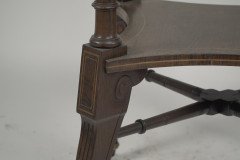 Jas Shoolbred. An Aesthetic Movement Octagonal Rosewood & Inlaid Side Table - Thumbnail 5