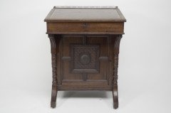 B Talbert for Gillows Aesthetic Movement Davenport with Central Carved Rosette - Thumbnail 3