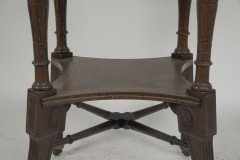 Jas Shoolbred. An Aesthetic Movement Octagonal Rosewood & Inlaid Side Table - Thumbnail 8