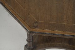 Jas Shoolbred. An Aesthetic Movement Octagonal Rosewood & Inlaid Side Table - Thumbnail 9