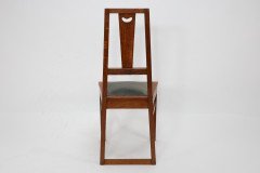 E. A. Taylor. a Set of Five Arts and Crafts Oak Side Chairs with Heart Cut-outs. - Thumbnail 6