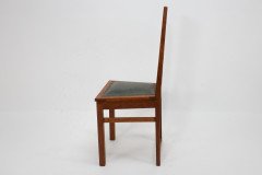 E. A. Taylor. a Set of Five Arts and Crafts Oak Side Chairs with Heart Cut-outs. - Thumbnail 7