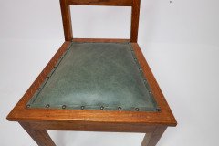 E. A. Taylor. a Set of Five Arts and Crafts Oak Side Chairs with Heart Cut-outs. - Thumbnail 9