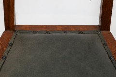 E. A. Taylor. a Set of Five Arts and Crafts Oak Side Chairs with Heart Cut-outs. - Thumbnail 12