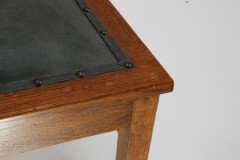 E. A. Taylor. a Set of Five Arts and Crafts Oak Side Chairs with Heart Cut-outs. - Thumbnail 13
