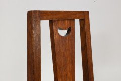 E. A. Taylor. a Set of Five Arts and Crafts Oak Side Chairs with Heart Cut-outs. - Thumbnail 14