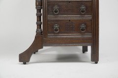 B Talbert for Gillows Aesthetic Movement Davenport with Central Carved Rosette - Thumbnail 26