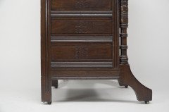 B Talbert for Gillows Aesthetic Movement Davenport with Central Carved Rosette - Thumbnail 29