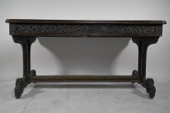 A. W. N Pugin and Sir Charles Barry, an Important Gothic Revival Oak Library Table - Thumbnail 3