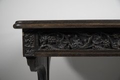 A. W. N Pugin and Sir Charles Barry, an Important Gothic Revival Oak Library Table - Thumbnail 5