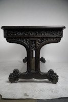 A. W. N Pugin and Sir Charles Barry, an Important Gothic Revival Oak Library Table - Thumbnail 4