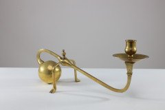 WAS Benson (style of). A Pair of Brass Arts & Crafts Piano Candle Holders - Thumbnail 6