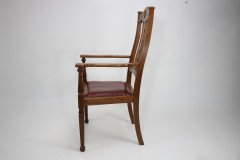 Shapland and Petter. Three Arts and Crafts Oak Dining Armchairs - Thumbnail 4