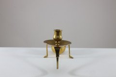 WAS Benson (style of). A Pair of Brass Arts & Crafts Piano Candle Holders - Thumbnail 7