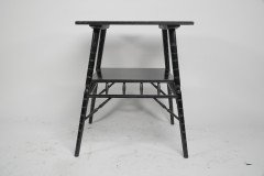 Jas Shoolbred – Aesthetic Movement Ebonised Side Table with Turned Supports - Thumbnail 2