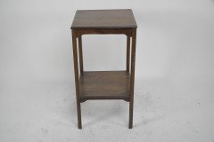 Arts & Crafts Petite Rosewood Two-Tier Wine, Plant, Pedestal or Side Table - Thumbnail 2