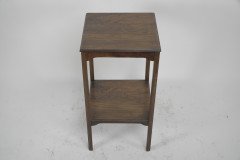 Arts & Crafts Petite Rosewood Two-Tier Wine, Plant, Pedestal or Side Table - Thumbnail 3
