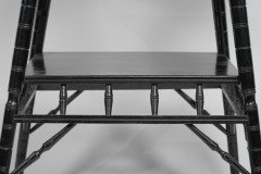 Jas Shoolbred – Aesthetic Movement Ebonised Side Table with Turned Supports - Thumbnail 6