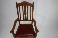 Shapland and Petter. Three Arts and Crafts Oak Dining Armchairs - Thumbnail 13