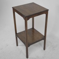 Arts & Crafts Petite Rosewood Two-Tier Wine, Plant, Pedestal or Side Table - Thumbnail 5
