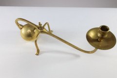WAS Benson (style of). A Pair of Brass Arts & Crafts Piano Candle Holders - Thumbnail 16