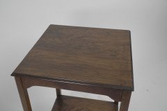 Arts & Crafts Petite Rosewood Two-Tier Wine, Plant, Pedestal or Side Table - Thumbnail 7
