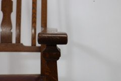 Shapland and Petter. Three Arts and Crafts Oak Dining Armchairs - Thumbnail 15