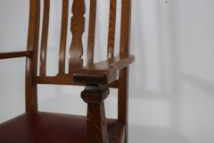Shapland and Petter. Three Arts and Crafts Oak Dining Armchairs - Thumbnail 16