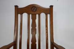 Shapland and Petter. Three Arts and Crafts Oak Dining Armchairs - Thumbnail 17