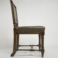 Charles Bevan Attributed, Gothic Revival Oak Desk or Side Chair - Thumbnail 3