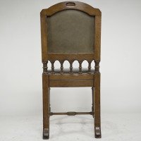 Charles Bevan Attributed, Gothic Revival Oak Desk or Side Chair - Thumbnail 4