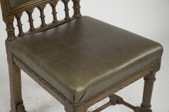 Charles Bevan Attributed, Gothic Revival Oak Desk or Side Chair - Thumbnail 7