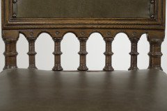 Charles Bevan Attributed, Gothic Revival Oak Desk or Side Chair - Thumbnail 9