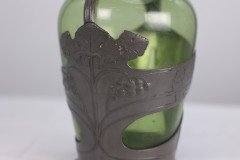 Orivit, an Art Nouveau Pewter and Green Glass Decanter, Design Number 1211 - Thumbnail 11
