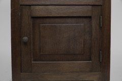 Three Arts & Crafts Oak Bedside Cabinets with Marble Tops and Extending Shelves - Thumbnail 16