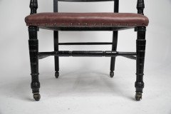Oetzmann, After a Design by E. W. Godwin – Ebonised Upholstered Armchair - Thumbnail 11
