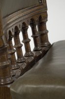 Charles Bevan Attributed, Gothic Revival Oak Desk or Side Chair - Thumbnail 16