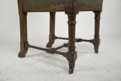 Charles Bevan Attributed, Gothic Revival Oak Desk or Side Chair - Thumbnail 17