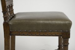 Charles Bevan Attributed, Gothic Revival Oak Desk or Side Chair - Thumbnail 18