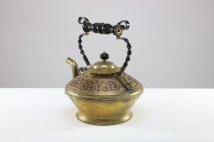Dr. C. Dresser for Benham & Froud a Rare Brass & Copper Teapot - Thumbnail 2